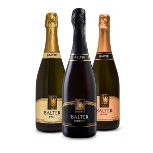 Spumanti a confronto - 3 bottiglie - Trentodoc Brut, Rosé e Riserva - cl 75 - Balter